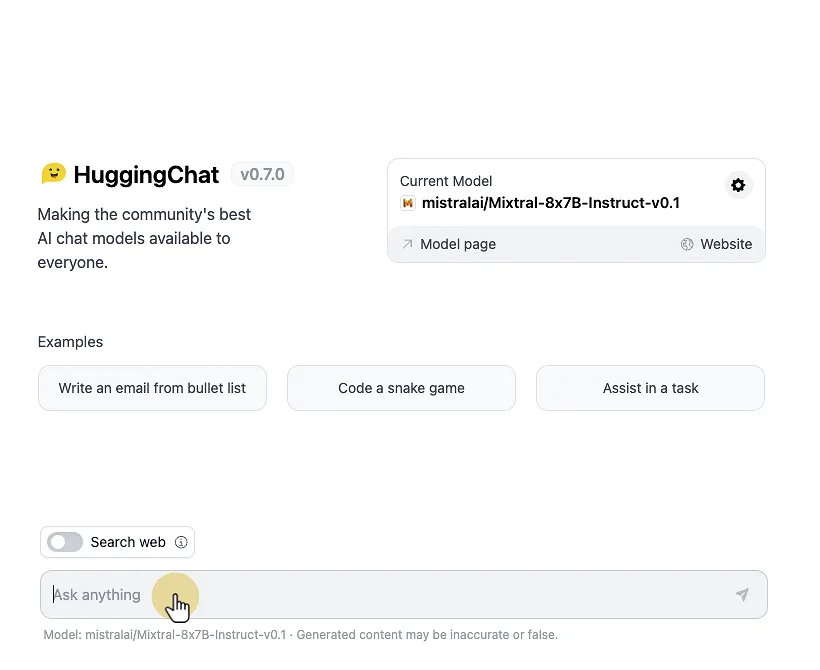 Sign in to HuggingChat